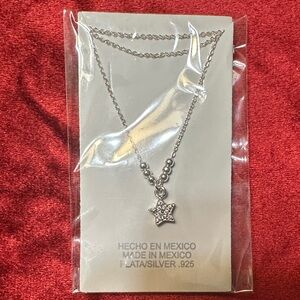 Silver Star Pendant Necklace